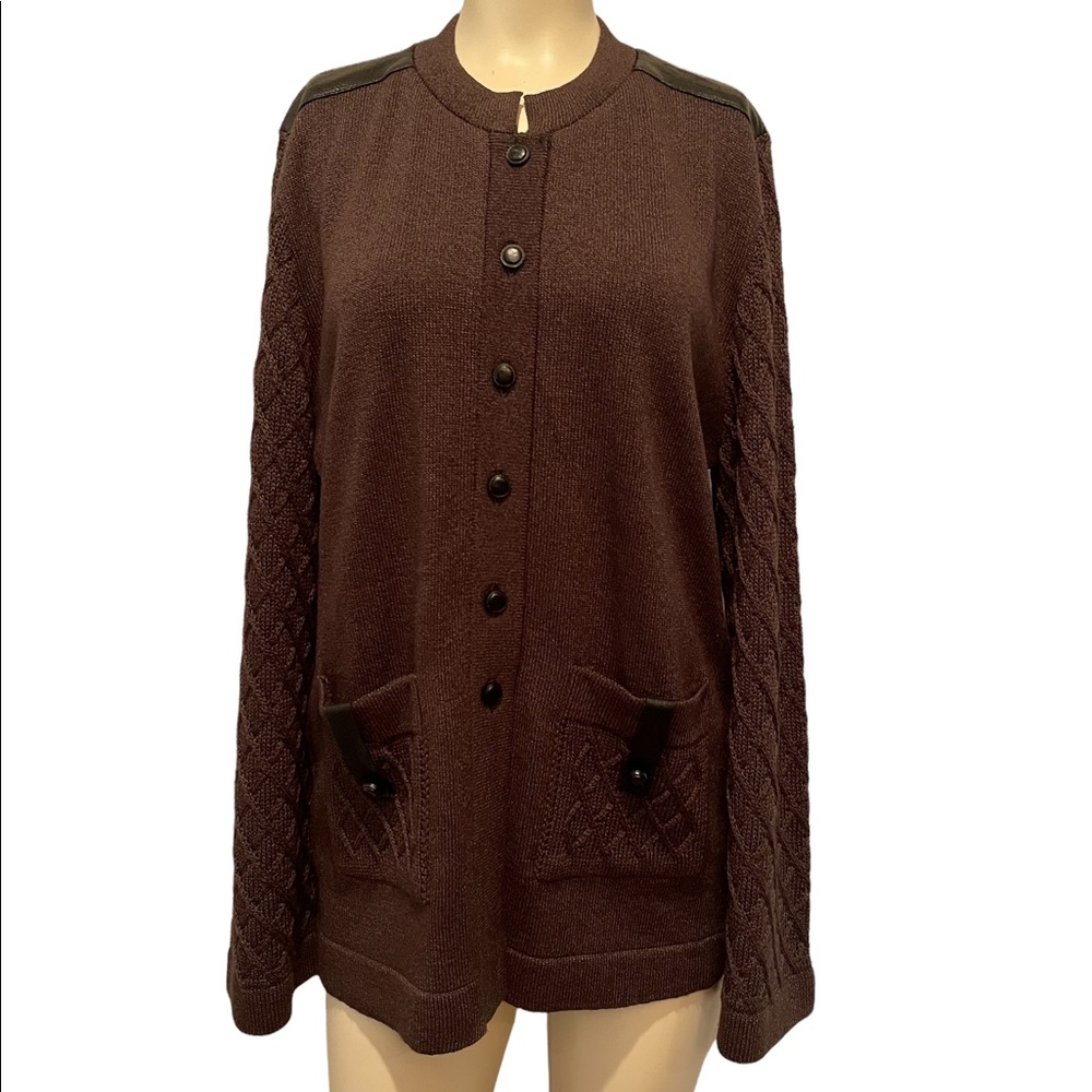 San Remo by Laura Knits Vintage Button Up Sweater